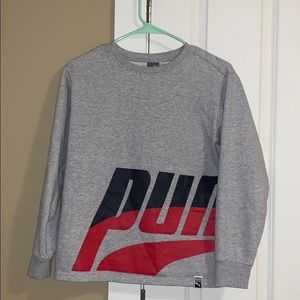 Gray Puma crew sweatshirt